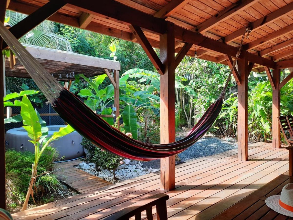 Kaz Creole Aventure Tropicale Insolite, Fibre, Jardin Et Jacuzzi Prives 생프랑수아 외부 사진