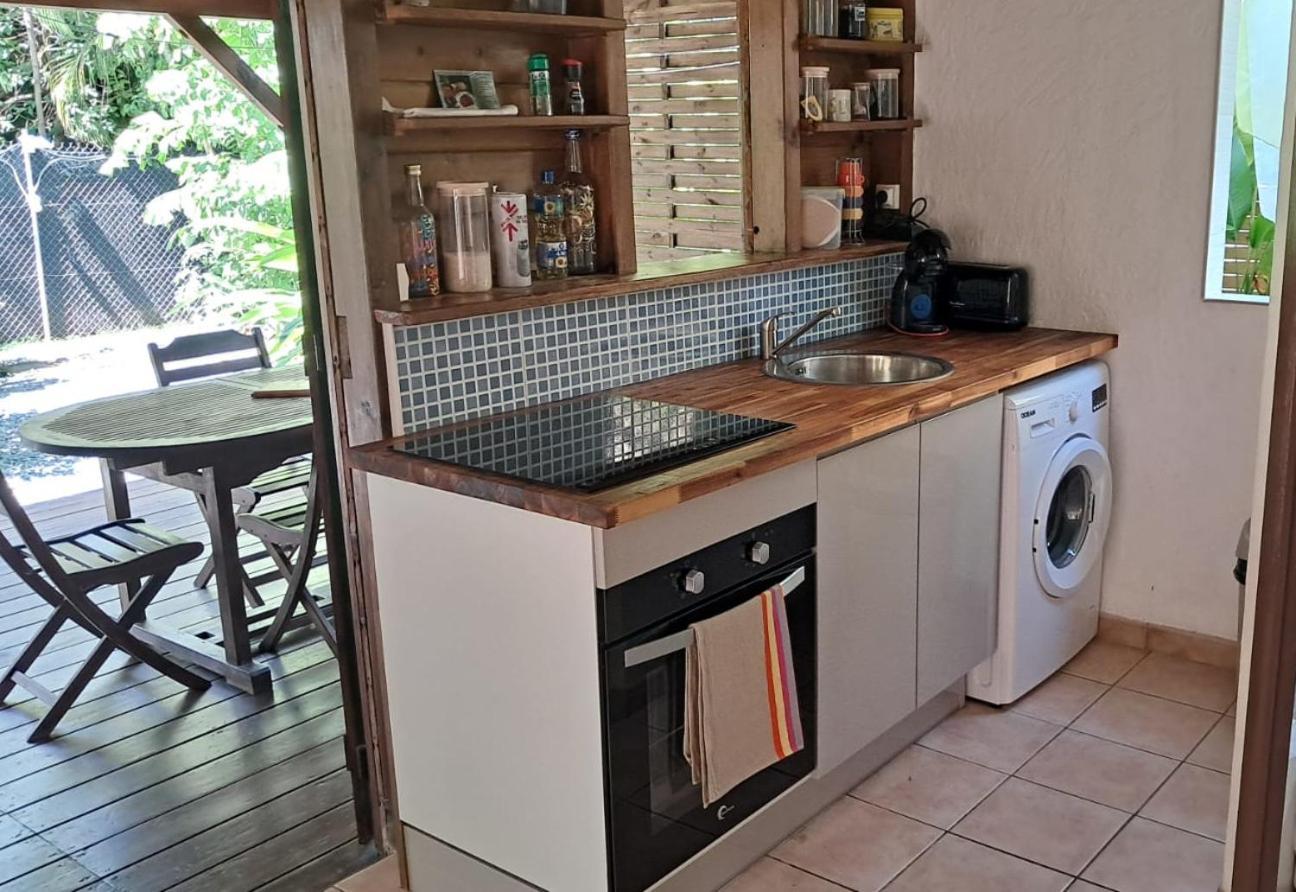 Kaz Creole Aventure Tropicale Insolite, Fibre, Jardin Et Jacuzzi Prives 생프랑수아 외부 사진